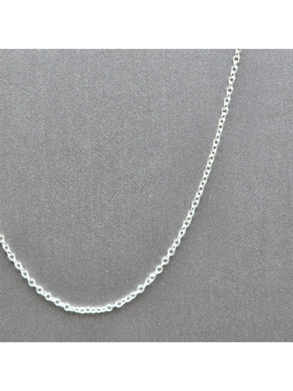 925 Sterling Silver 1mm Rolo Chain Necklace 22" Minimalist Jewelry Layering - Picture 4 of 11